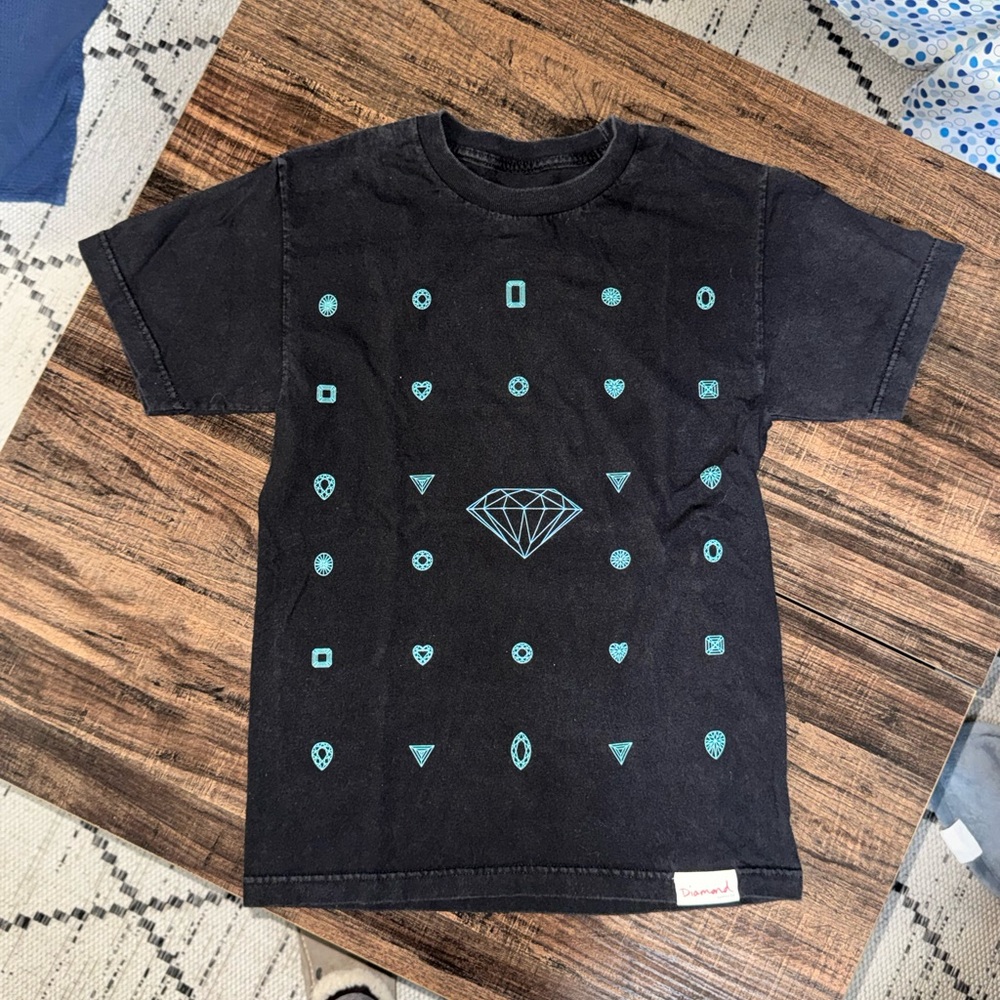 Diamond Supply Co. Men’s Small Black Graphic Teeshirt Black Diamond Logo
